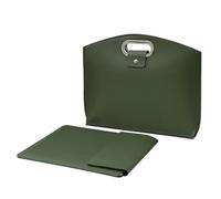 GMBYLBY D'ordinateur Portable 13 3/14 Pouces Mallette De Transport Porte-documents En Tissu Hydrofuge À Main De Transport Scolaire Décontracté Pochette En Cuir Pour Ordinateur Portable