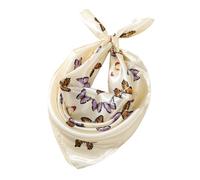 GMBYLBY Écharpe À Motifs Papillon Adulte Des Femmes Adultes Girl Vintage Années 2000 Châle De Cou Soie Pour La Fête Porte Cravates Mode À Usage Quotidien