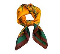 GMBYLBY Écharpe élégante en soie synthétique pour femme - 69,1 cm - Col carré - Bandana doux pour le printemps et l'automne