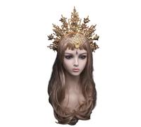 GMBYLBY Ensemble de cerceaux de cheveux en forme de couronne fait à la main, mignon de cheveux de noël, Halloween, Costume de fête du nouvel an, bandeau pour adulte, serre-tête de couronne sacrée,