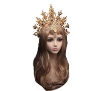 GMBYLBY Ensemble de cerceaux de cheveux en forme de couronne fait à la main, mignon de cheveux de noël, Halloween, Costume de fête du nouvel an, bandeau pour adulte, serre-tête de couronne sacrée,