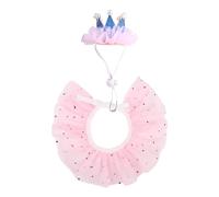 GMBYLBY Ensemble de colliers de princesse festifs pour habiller votre anniversaire - Accessoires pour chien