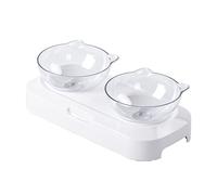 GMBYLBY Ensemble de gamelles surélevées inclinées à 15 ° - Double gamelle surélevée - Support pour chiots