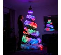 GMBYLBY Ensemble de lumières nuages faites à la main, facile pour adultes et enfants, luminosité réglable, 5 m, jolie veilleuse en forme de nuage, lumières de fée