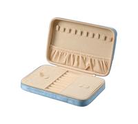 GMBYLBY Étui à bijoux en peluche. Étui d'organisation de bijoux pratique et élégant pour la vie quotidienne et les voyages