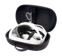 GMBYLBY Étui de transport pour casque de jeu Quest3 - Protection rigide et organisation pour accessoires Quest3, Noir
