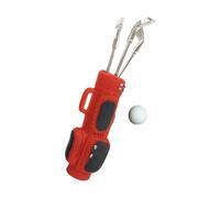 GMBYLBY Figurine de modèle Miniature d ' équipement de Jeu de Golf réaliste avec des Clubs de Golf et Une Balle pour des Accessoires de réglage de scène de Jeu créatif, Ensemble de Sport éducatif