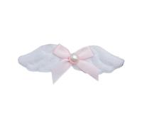 GMBYLBY Fille Ailes d'ange Fourrure Nœud Épingle à Cheveux Femme Clip Mot Clip Côté Clip Simple Tout Convient à Clip Bec de Canard