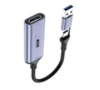 GMBYLBY Game Video Capture Cartes USB + Type C vers HDTV 4K 60Hz Enregistreur Vidéo Gaming Console Caméscope Low Latency Convertisseur Live Streaming Appareil