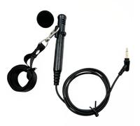 GMBYLBY Guide de voyage Microphone de cou portable avec prise 3,5 mm et bouton d'alimentation Câble de 1 m pour amplificateurs Micro filaire