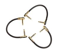 GMBYLBY Guitar Effect Pedal Cable 15/20/30cm 1/4 Plug Right Angles Patches Musical Instrument Patches Cord Noiseless Guitar Effects Pedal Cable