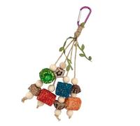 GMBYLBY Jouet à mâcher pour petits animaux pour oiseaux et perroquets - Perles colorées pour mâcher les dents