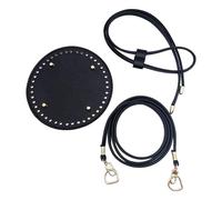 GMBYLBY Kit de fabrication de sac à dos DIY en cuir synthétique avec sangle inférieure, cordon de serrage pour sacs à dos, fond en cuir pour crochet