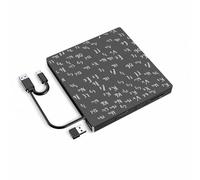GMBYLBY Lecteur de Externe Multifonction, graveur avec Deux Interfaces USB de Type C, enregistreur de CD et pour Ordinateurs, Lecteur USB C Rws