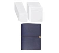 GMBYLBY Liant transparent pour bijoux - 17 x 23 cm - Livre de stockage de billets avec pages en PVC transparent - Anti-poussière - Pour boucles d'oreilles et colliers