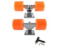 GMBYLBY Longboards camions et Roue en PU, de Planche à roulettes, Base de Pont, roulement Silencieux, Roue de Patin, Facile à Utiliser et Camion