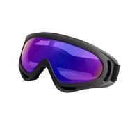 GMBYLBY Lot de 2 lunettes de neige coupe-vent, rembourrage en mousse respirante et cadre flexible pour snowboard, VTT, motocross, lunettes de motoneige