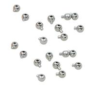 GMBYLBY Lot de 20 fermoirs de Fixation de Ronds, Perles de positionnement d ' espacement pour Colliers Faits à la Main, Composants de Bijoux Pratiques, Fixation de en Perles
