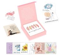 GMBYLBY Lot de 50 cartes de vœux avec mots positifs - Cartes d'affirmation positives pour femmes - Mot inspirant à partager des idées