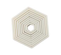 GMBYLBY Lot de 9 moules en silicone hexagonaux multifonctionnels - Moule à pâtisserie non hexagonal - Pour gâteaux légers et pâtisseries - Pas de fondant STIAK