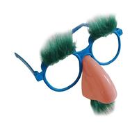 GMBYLBY Lunettes de simulation drôles avec moustache et sourcils fantaisie drôles vieux homme lunettes Halloween fausse barbe lunettes cadeaux lunettes de simulation lunettes avec moustache
