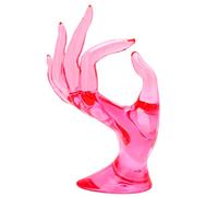 GMBYLBY Mannequin en plastique multicolore OK, main, doigt, gant, geste, bracelet, collier, bijoux, présentoir, boîte de rangement, livre du Seigneur des anneaux