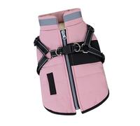 GMBYLBY Manteau À Deux Pattes pour Chien pour Activités De Plein Air Doublure Chaude Coupe-Vent Sangle Réfléchissante Combinaisons Vêtements pour Petits Chiens