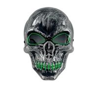 GMBYLBY Masque hanté LED multi-usages avec bords souples, lumière rave d'Halloween, idéal pour les festivals et les spectacles, pour briller lors de fêtes d'horreur