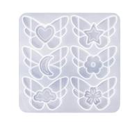 GMBYLBY Moule à pince à cheveux papillon en silicone facile à utiliser - Outil polyvalent pour la fabrication de bijoux - Décoration élégante pour grille d'aération de voiture