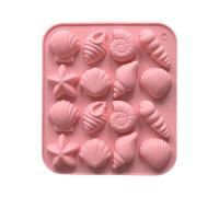 GMBYLBY Moules en Silicone Multi-usages pour Cuire Savon Bonbons Faire des Affaires Chaleur 16 cavités Chocolat Nourriture Grade Coque Silicone Étoiles Moules