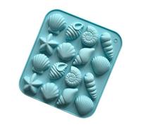 GMBYLBY Moules en Silicone Multi-usages pour Cuire Savon Bonbons Faire des Affaires Chaleur 16 cavités Chocolat Nourriture Grade Coque Silicone Étoiles Moules
