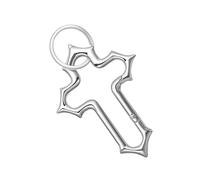GMBYLBY Mousqueton léger en alliage d'aluminium, crochet gothique crucifix, porte-clés, fixation facile, sacs à dos, clés, décoration de véhicule, porte-clés gothique, Argent (Silver), taille unique
