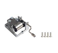 GMBYLBY Music Box Movement Hand Crank/Windup Model for Enthusiasts 3D Printed Model with Metal Components and Easy Assembly Hand Crank Music Box