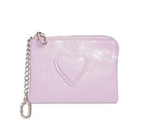 GMBYLBY Petit Porte-Monnaie en Cuir PU Élégant en Forme De Cœur avec Plusieurs Emplacements pour Cartes Et Fermetures Éclair Pratiques, Portefeuille Un Usage Quotidien, Étui Cartes De Crédit