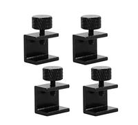 GMBYLBY Pinces de lit en Verre pour imprimante 3D, 4 pièces, Pinces réglables pour lit Chauffant, Pinces de lit chauffantes en Alliage d ' Aluminium, Pinces Thermiques Noires