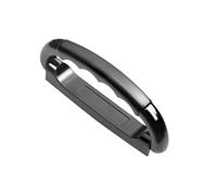 GMBYLBY Poignée en plastique noir, longue poignée de bagage, boîte à outils, support latéral de valise, poignée de transport latérale, valise de rechange pour sangle de bagage, cuir