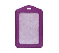 GMBYLBY Porte-Cartes de Travail en Cuir, fenêtre d ' Identification 10 Couleurs, pour étui, Badge Vertical, Couverture de Carte en Plastique