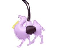 GMBYLBY Porte-clés en polyuréthane, thème rues de soie, décoration artistique, pendentif de sac pratique, accessoire de voyage léger, cadeau, souvenir culturel, porte-clés, lilas, taille unique