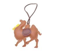 GMBYLBY Porte-clés en polyuréthane, thème rues de soie, décoration artistique, pendentif de sac pratique, accessoire de voyage léger, cadeau, souvenir culturel, porte-clés, marron, taille unique
