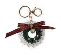 GMBYLBY Porte-clés entrelacé, calendrier de couronne festive, pendentif de sac permanent, cadeau, fête entrelacée, décoration, a