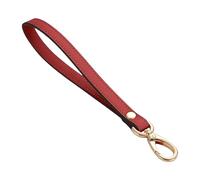 GMBYLBY Porte-monnaie PU Bracelet Chaîne Poignée Corde Bricolage Accessoires Sangle de Poignet Bracelet pour Portefeuille Pochette Porte-monnaie Pochette Keychain, rouge