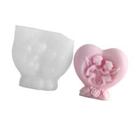 GMBYLBY Premium Heart Waxes Casting Mold Easy to Clean None Toxic DIYer Crafting Essential for Baking Chocolate And Waxes Silicone Mold for Kids