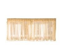 GMBYLBY Rideau Court en Dentelle À Français Décoration De Fenêtre pour Propriétaires Et Locataires Décoration De Maison Élégante