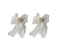 GMBYLBY Rideau Transparent camélia français, Attache avec nœuds Faits à la Main, pour Mariage, décoration de Salon, Porte-Rideau élégant