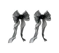 GMBYLBY Rideau Transparent camélia français, Attache avec nœuds Faits à la Main, pour Mariage, décoration de Salon, Porte-Rideau élégant