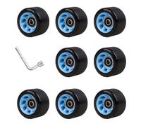 GMBYLBY Roller Skate Wheel Replacement with Bearings Quads for Double Row Skateboard Indoor Or Outdoor Skate