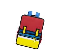 GMBYLBY Sac à dos 3D pour enfant avec compartiments fonctionnels, sac d'école pour une organisation facile et une utilisation quotidienne, sac pratique pour enfant, rouge, Mass Beauty