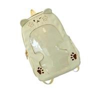 GMBYLBY Sac à dos de style japonais, sac d'école avec compartiment principal surdimensionné pour afficher les cartes d'identité et sac à dos de voyage indispensable style anime pour la vie quotidienne