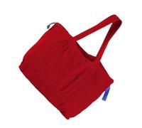 GMBYLBY Sac à main en velours côtelé de grande capacité pour femme qui offre un mélange de style coréen et de durabilité et convient à différentes occasions sac de loisirs tendance, rouge