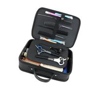 GMBYLBY Sac à outils de barbier pour tondeuse à cheveux, ciseaux de coupe, kits de rasage, accessoires de coupe de cheveux, organiseurs, cadeaux, sac de rangement, multicolore, Moyen